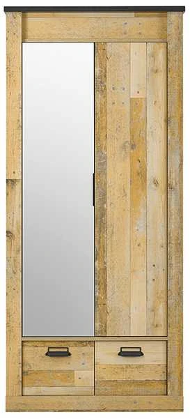 Spinta Sherwood, 93 x 63 x 209 cm, ruda / pilka