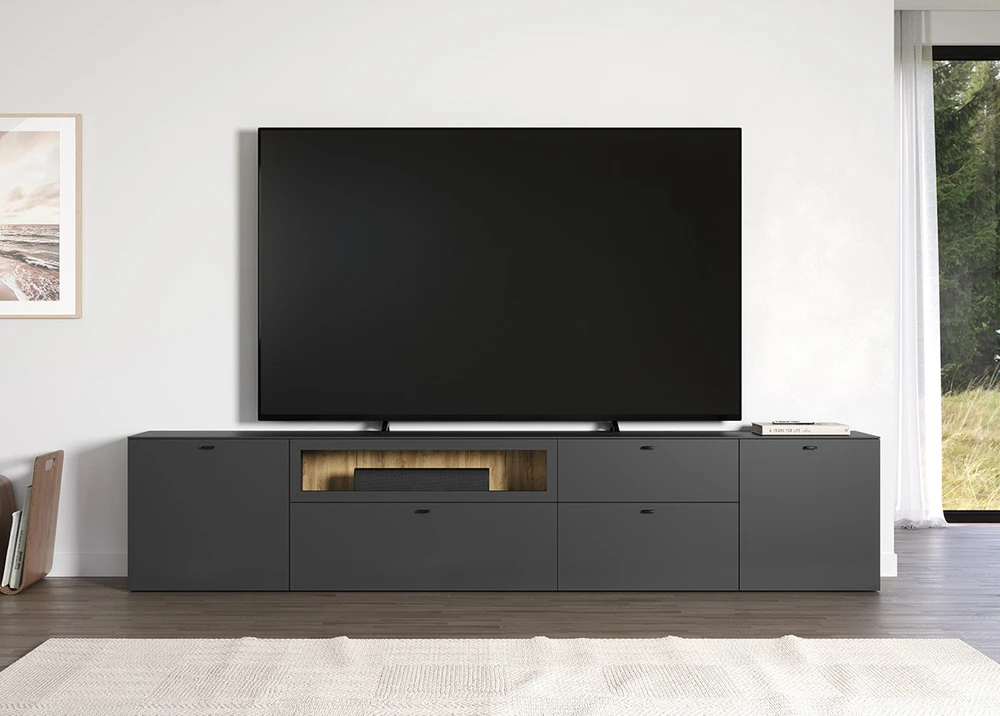 TV spintelė Bellugi, antracitas
