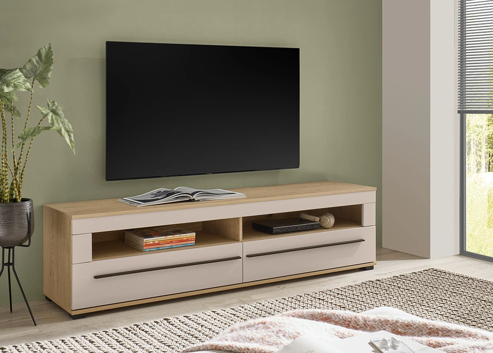 TV spintelė Cantara, bežas / ąžuolas
