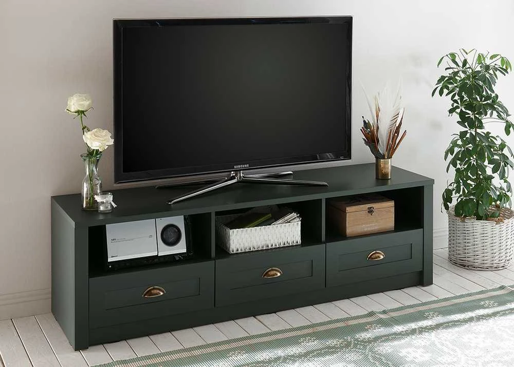 TV staliukas TV stovas Ascot, 158 cm, tamsiai žalia