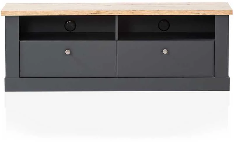 TV staliukas Catania, 135 x 45 x 51 cm, ąžuolinė / antracitas