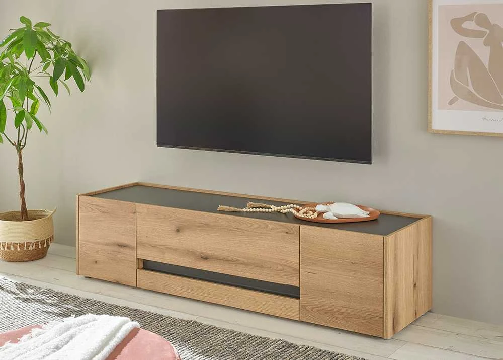 TV staliukas City, 170 x 45 x 42 cm, ąžuolas / antracitas