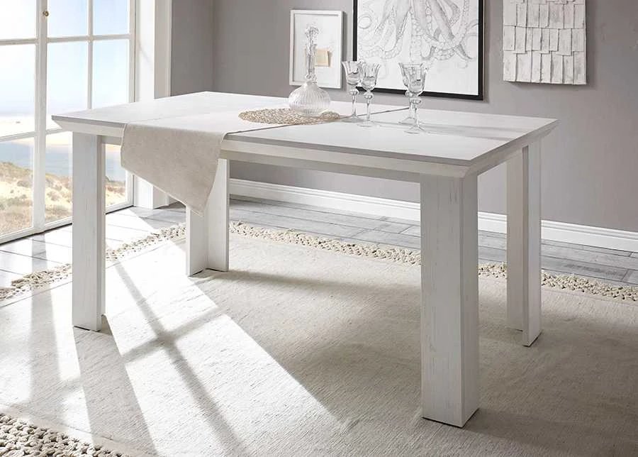 Valgomojo stalas Westerland, 158 x 88 x 76 cm, baltoji pušis