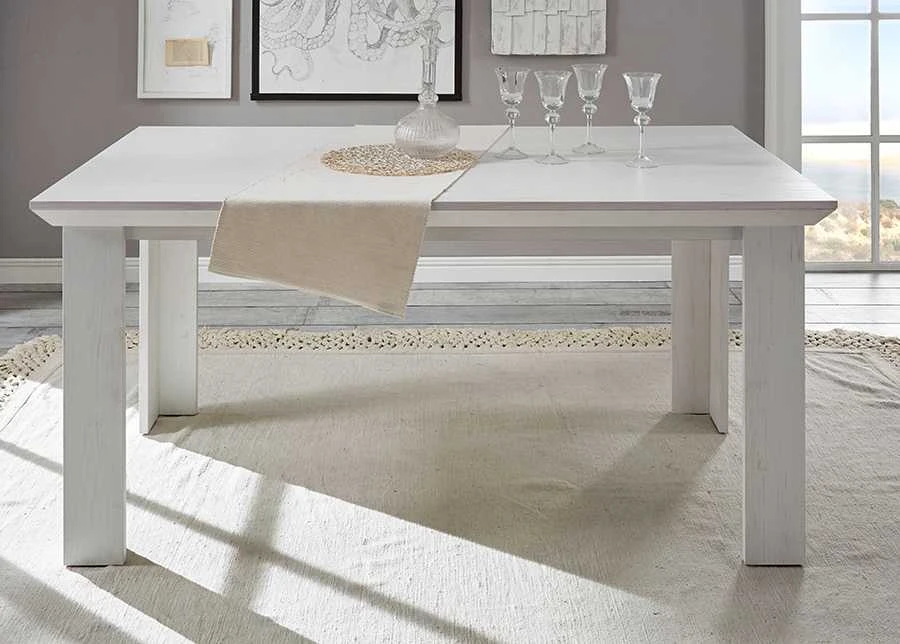 Valgomojo stalas Westerland, 158 x 88 x 76 cm, baltoji pušis