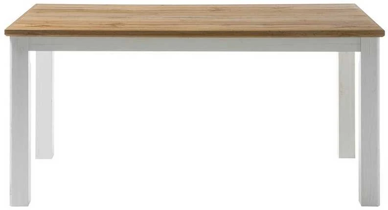 Valgomojo stalas Landhaus, 158 x 88 x 76 cm, baltoji pušis / ąžuolas