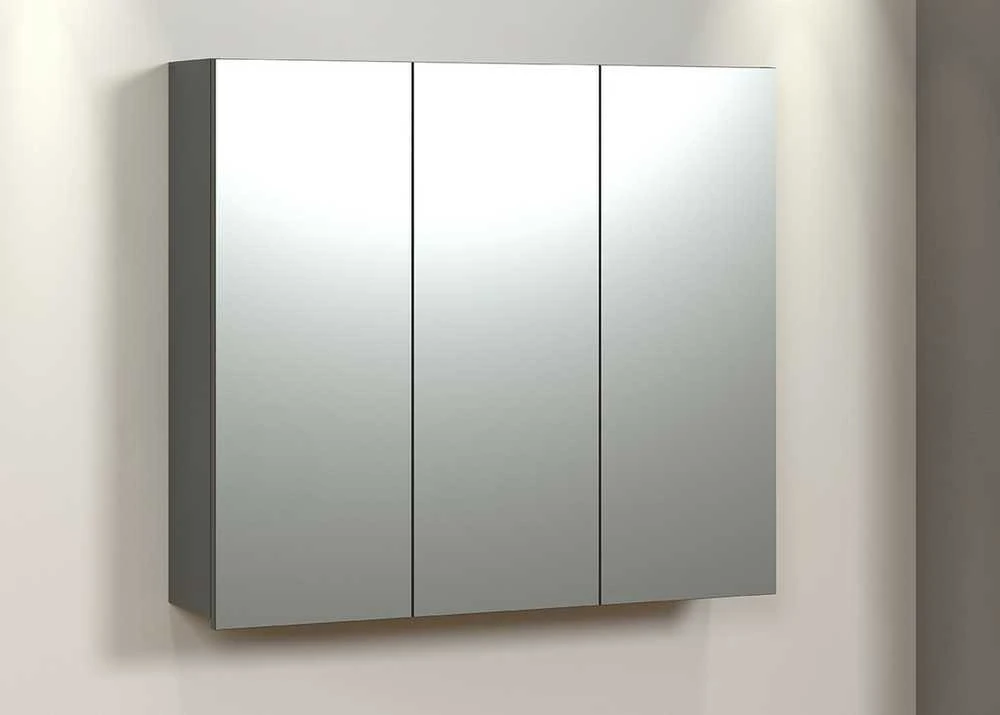 Veidrodinė spintelė Pure Bliss, 90 x 20 x 80 cm, ąžuolas / antracitas