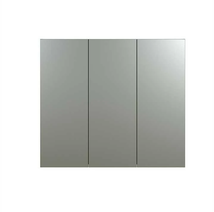 Veidrodinė spintelė Pure Bliss, 90 x 20 x 80 cm, šviesiai pilka