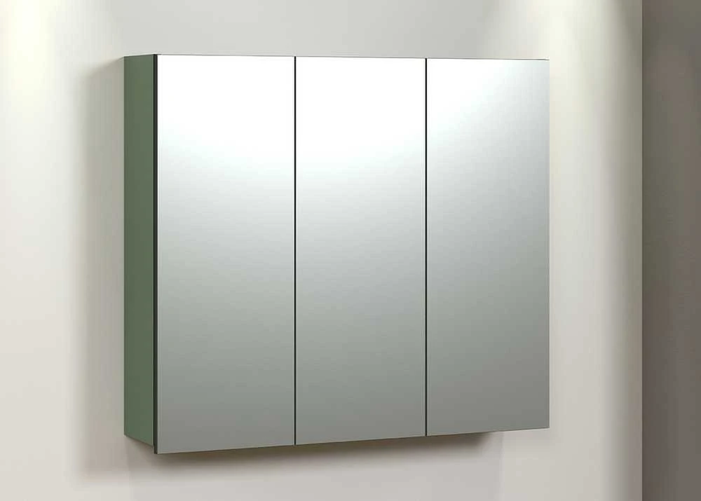 Veidrodinė spintelė Pure Bliss, 90 x 20 x 80 cm, žalia