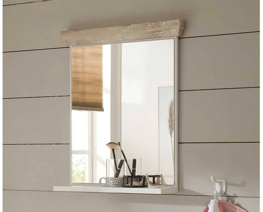 Veidrodis Florenz, 60 x 15 x 72 cm, balta / ruda
