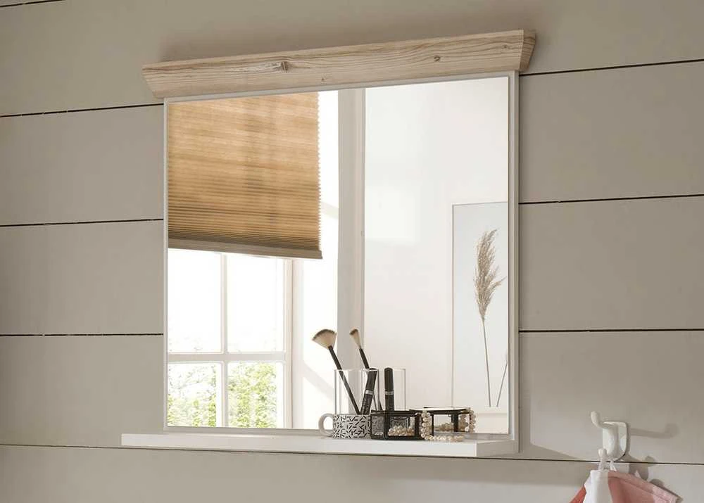 Veidrodis Florenz, 80 x 15 x 72 cm, balta / ruda