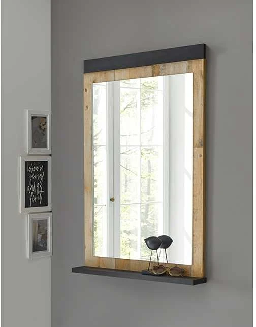 Veidrodis Sherwood, 66 x 10 x 95 cm, ruda / pilka