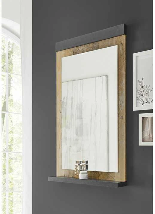 Veidrodis Sherwood, 56 x 10 x 95 cm, ruda / pilka