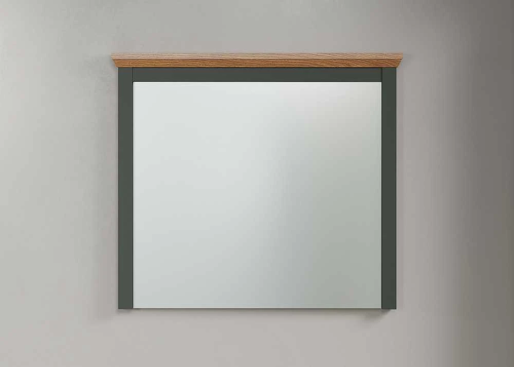 Veidrodis Stanton, 77 x 6 x 68 cm, žalia / ąžuolas