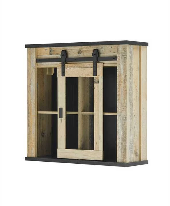 Viršutinė virtuvės spintelė Sherwood, 93 x 31 x 90 cm, ruda / pilka