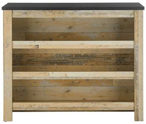 Virtuvės spintelė Sherwood, 130 x 52 x 106 cm, ruda / pilka
