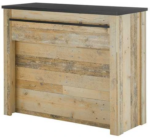 Virtuvės spintelė Sherwood, 130 x 52 x 106 cm, ruda / pilka