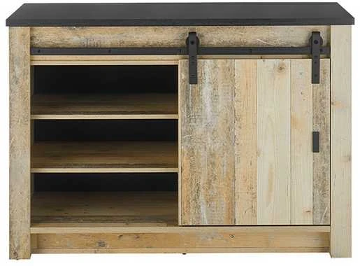 Virtuvės spintelė Sherwood, 133 x 64 x 93 cm, ruda / pilka