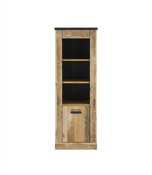 Vonios spintelė Sherwood, 51 x 38 x 146 cm, ruda / pilka