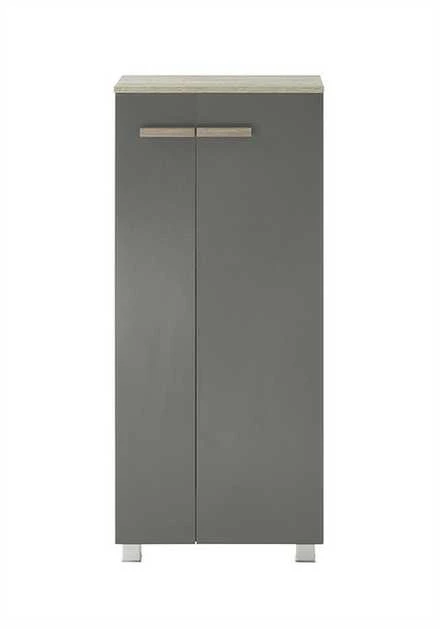 Vonios spintelė Solid, 51 x 30 x 115 cm, antracitas