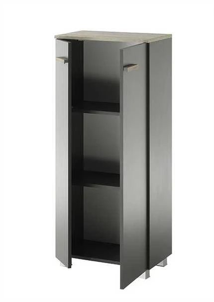 Vonios spintelė Solid, 51 x 30 x 115 cm, antracitas