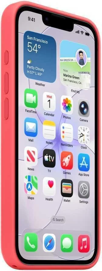Apple iPhone 17e Silicone Case with MagSafe – Bright Guava - MHWH4ZM/A