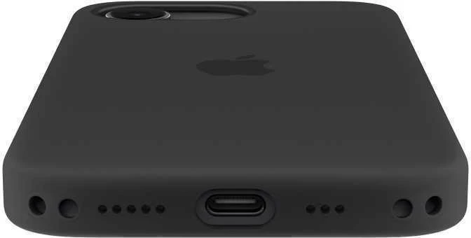 Apple iPhone 17e Silicone Case with MagSafe - Black - MHWD4ZM/A