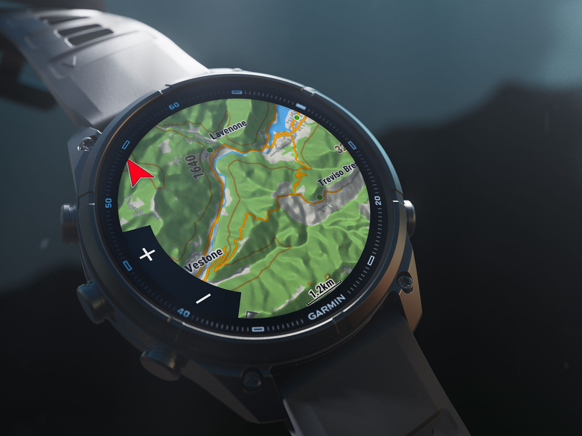 Išmanusis laikrodis Garmin fēnix® 9 Pro – 43mm, Titanas su rūko pilkos / tamsios smiltainio spalvos silikoniniu dirželiu | 010-04335-86 aprašymas - Prekės nuotrauka