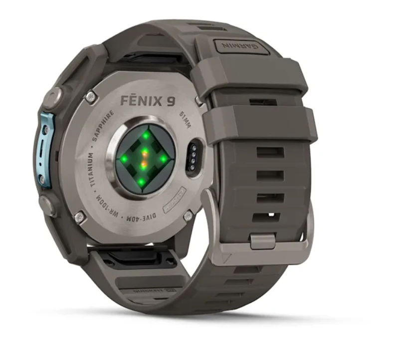 Išmanusis laikrodis Garmin fēnix® 9 – 51mm, Titanas su akmenėlių pilkos spalvos silikoniniu dirželiu | 010-04763-01