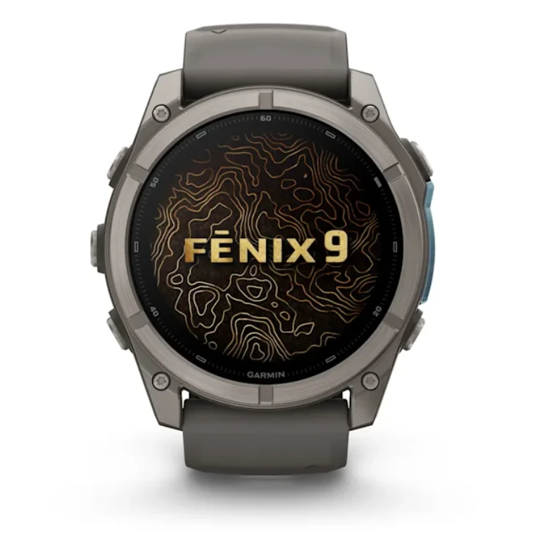 Išmanusis laikrodis Garmin fēnix® 9 – 51mm, Titanas su akmenėlių pilkos spalvos silikoniniu dirželiu | 010-04763-01