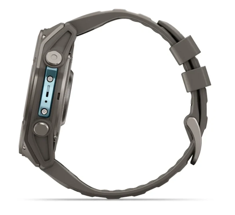 Išmanusis laikrodis Garmin fēnix® 9 – 51mm, Titanas su akmenėlių pilkos spalvos silikoniniu dirželiu | 010-04763-01