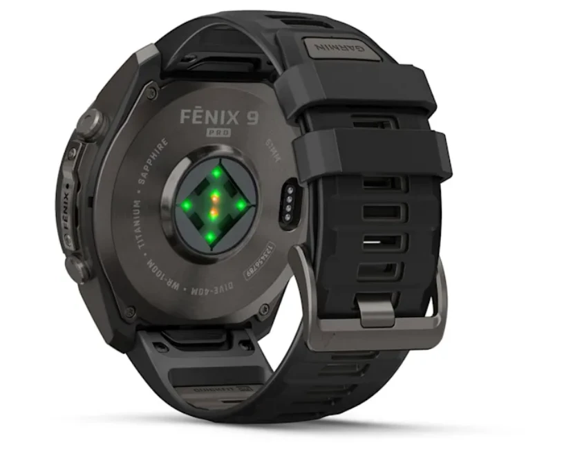 Išmanusis laikrodis Garmin fēnix® 9 Pro – 51mm, Pilkos anglies spalvos DLC titanas su juodos / akmenėlių pilkos spalvos silikoniniu dirželiu | 010-04337-16