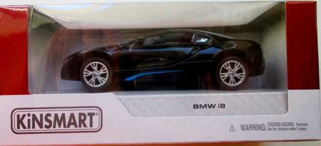 KiNSMART automobilis, BMW i8, juodas