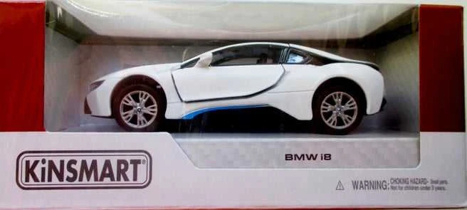 KiNSMART automobilis, BMW i8, baltas