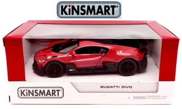 KiNSMART automobilis, Bugatti Divo, raudonas