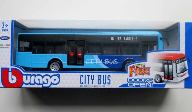 Bburago_Juni Bburago BURAGO autobusas City Bus, 19 cm, 18-32102
