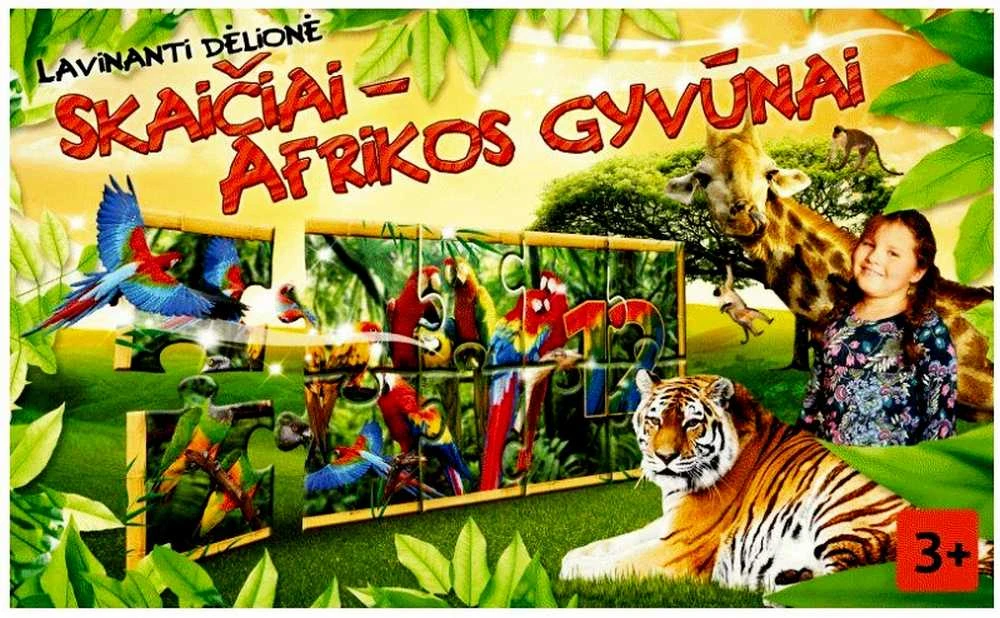 PIO Lavinanti dėlionė Skaičiai - gyvūnai, 60143