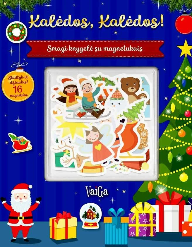 KNYGA Kalėdos, Kalėdos! Smagi knygelė su magnetukais