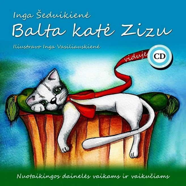 Dainų knygelė su CD, Balta katė Zizu