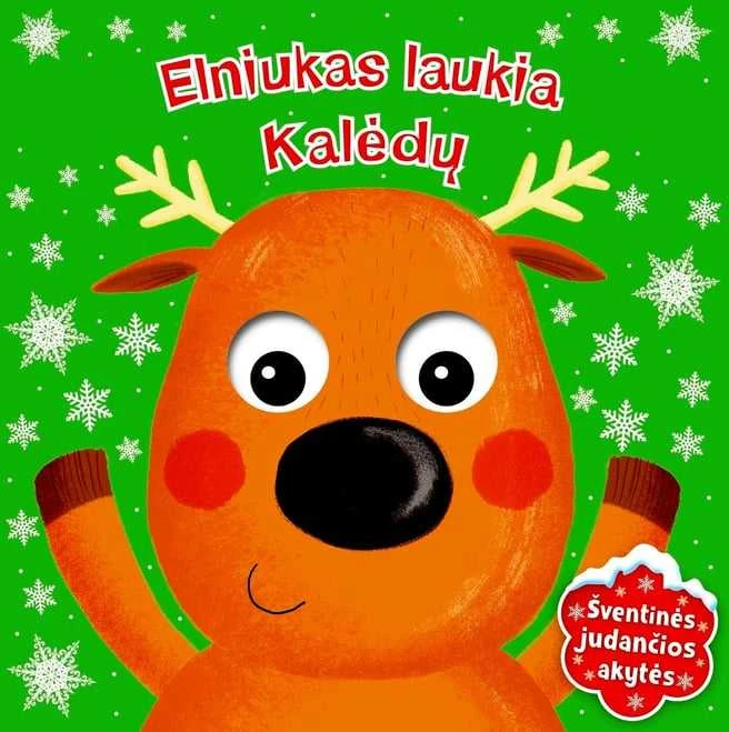 KNYGA Elniukas laukia Kalėdų. Šventinės judančios akytės