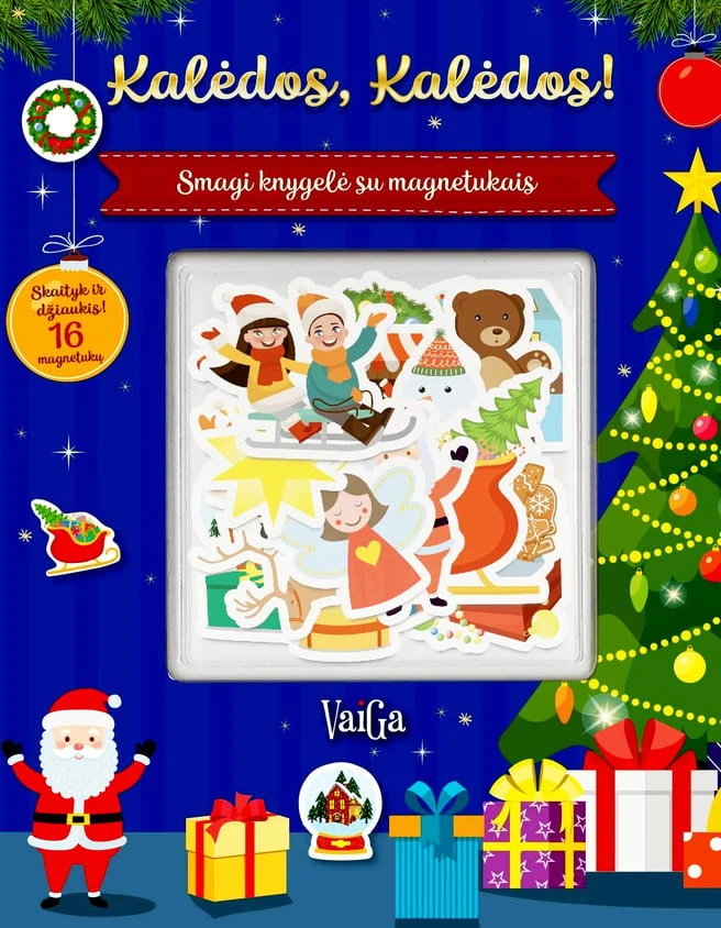 KNYGA Kalėdos, Kalėdos! Smagi knygelė su magnetukais