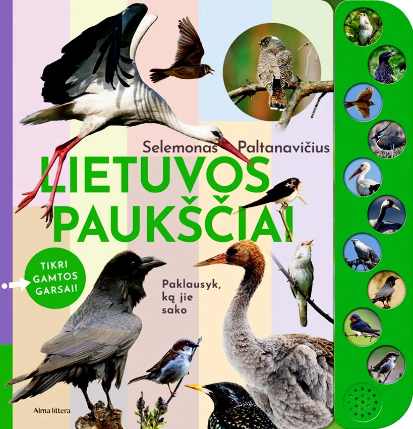 KNYGA Lietuvos paukščiai. Su tikrais gamtos garsais