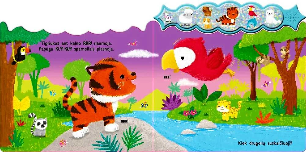 KNYGA "Mano pirmieji gyvūnų jaunikliai", 12+ mėn.