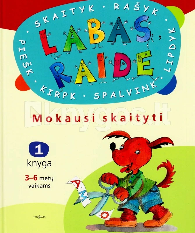 Labas, raide. Mokausi skaityti. 1 knyga