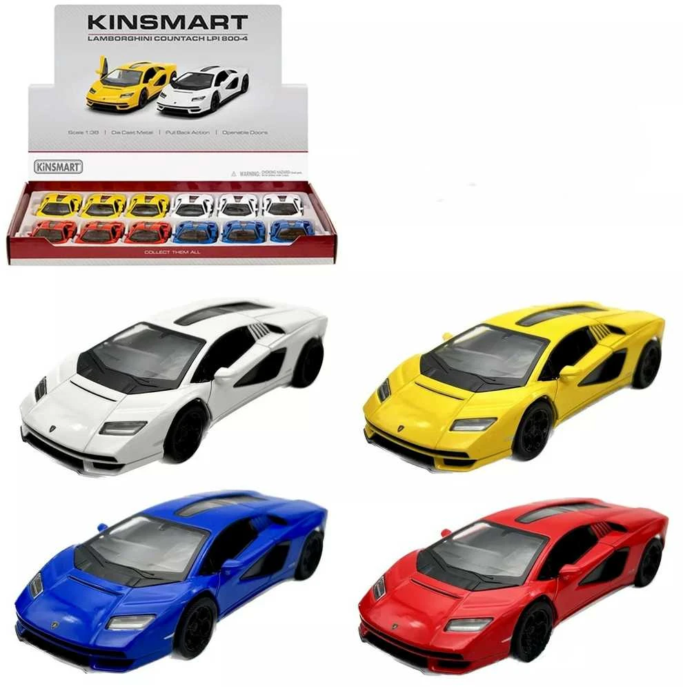 KiNSMART automobilis, Lamborghini Countach LPI 800-4, raudonas