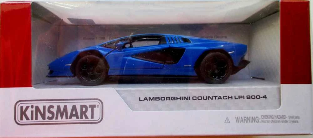 KiNSMART automobilis, Lamborghini Countach LPI 800-4, mėlynas