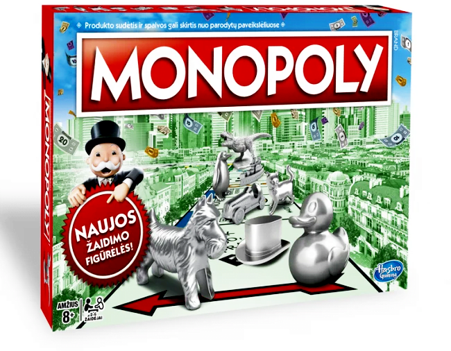 Hasbro stalo žaidimas MONOPOLY CLASSIC, C1009633 (lietuvių k.)