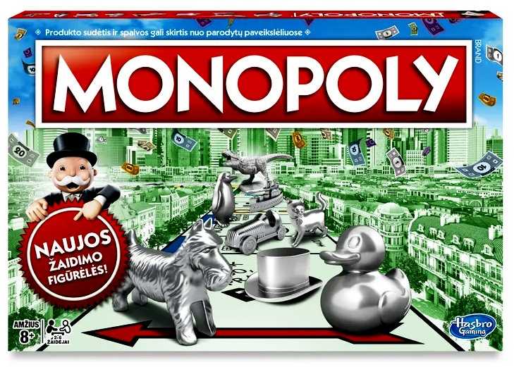 Hasbro stalo žaidimas MONOPOLY CLASSIC, C1009633 (lietuvių k.)