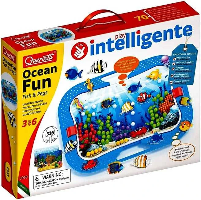 QUERCETTI rinkinys OCEAN FUN FISH & PEGS, 00969