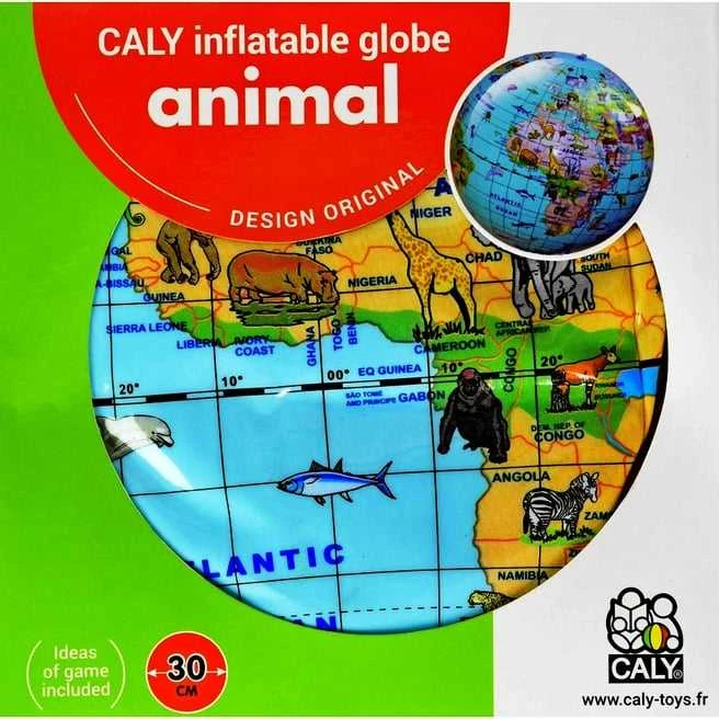 CALY Pripučiamas gaublys-kamuolys Pasaulio gyvūnai, 30 cm