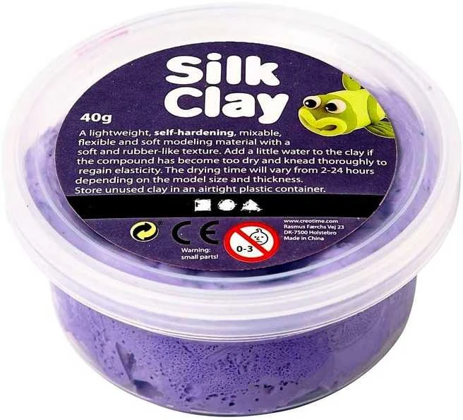 Šilkinis modelinas, violetinis, 40 g